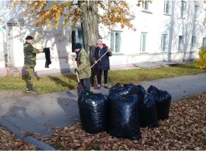 Осенней уборке города посвящается